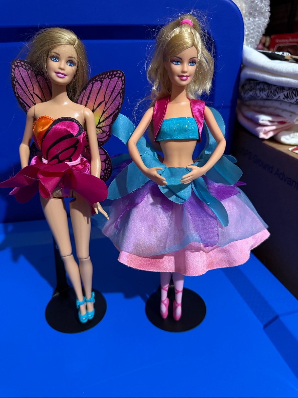 Barbie Fairy Duo in Pink, Purple, Teal Dresses